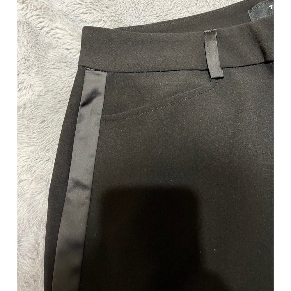 Torrid Black Tuxedo Pants Satin Stripe Straight Leg Trousers 12068430 Size 14R - Picture 4 of 6